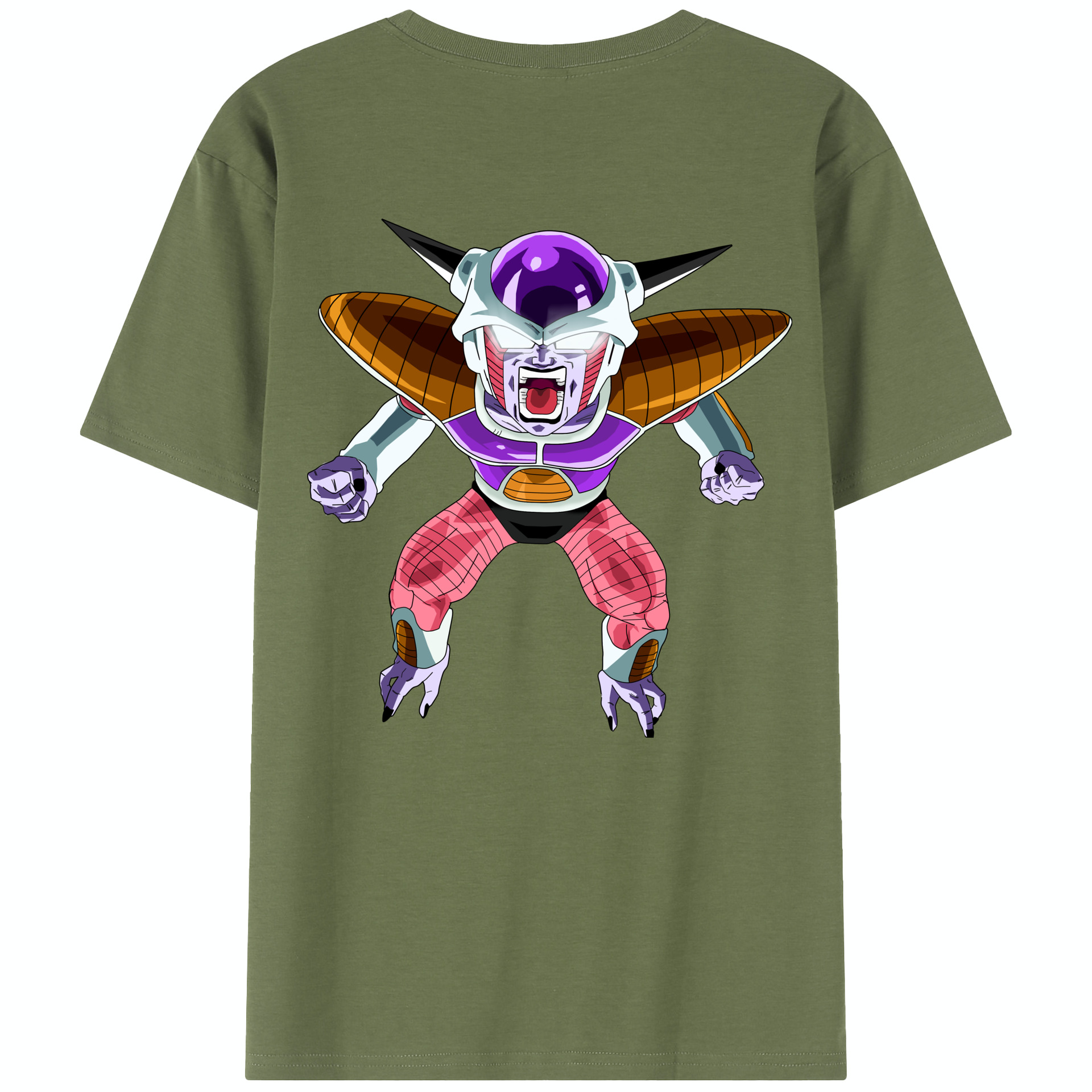 （画像用） ドラゴンボール フリーザ DRAGON BALL Frieza 綿100％半袖Tシャツ（背面プリント）
